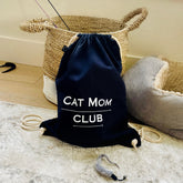 Cat Mom drawstring bag backpack cotton handbag storage